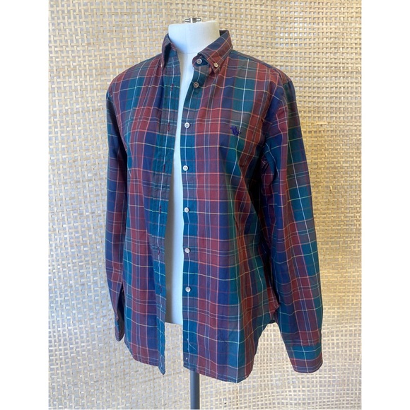 Vintage Hunters Run size 6 Plaid Long Sleeve Button Down Shirt. - Picture 3 of 5